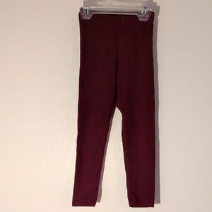 Cat & Jack Girls' Maroon Stretch Leggings